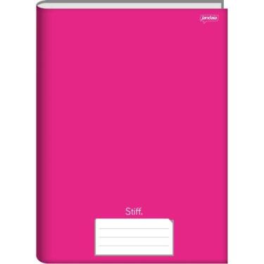 Imagem de Caderno Brochura 1/4 Capa Dura STIFF 96 Folhas Rosa PCT.C/05 - Jandaia