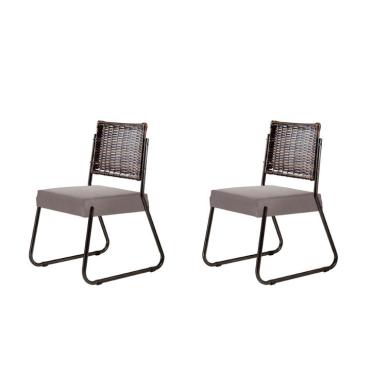 Imagem de Conjunto com 2 Cadeiras Madri VI Bege 94 cm