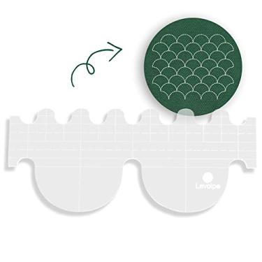 Imagem de Régua Para Quilting Ondinhas 20x8,5 Cm Patchwork Costura Criativa