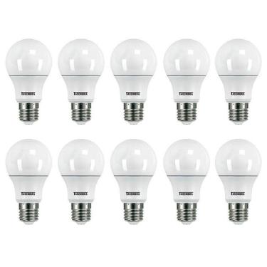 Imagem de KIT 10 Lâmpadas Led Taschibra TKL 60 9W Bivolt E27 6500K - Luz Branca