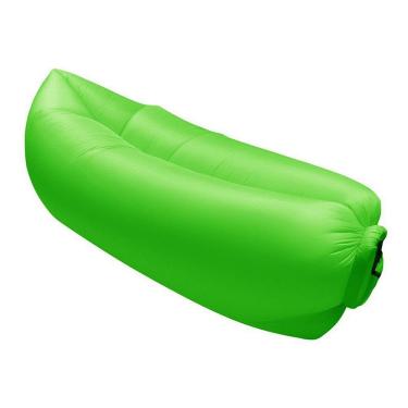 Imagem de Saco de dormir Sofa Inflavel Puff Camping Colchonete Magico Preguiçoso  Portatil   Ar Praia PasseiosTrilha