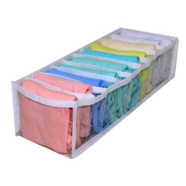 Imagem de Colmeia Organizadora em PVC e Viés Branco 40CX15LX10A