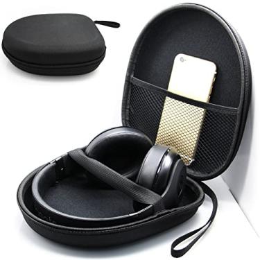 Imagem de Acogedor Capa de fone de ouvido EVA Bolsa de armazenamento Bolsa de fone de ouvido Bolsa de armazenamento para viagem para Sennheiser HD218 HD228 HD238 HD219 HD229 HD239 HD220(preto)