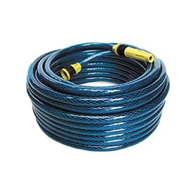 Imagem de Mangueira 3/8 p/jardim trançada opaca de 50m com adaptador de 1/2 E 3/4