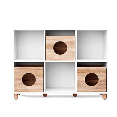 Imagem de Estante Infantil Casinha para Brinquedos - Carvalho