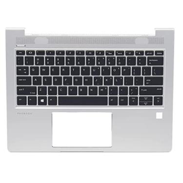 Imagem de Substituição para HP PB430G6 PB430G7 ProBook 430 G6 G7 Laptop Upper Case Apoio para Palmas Teclado Touchpad Montagem Peça L44547-001 Siliver