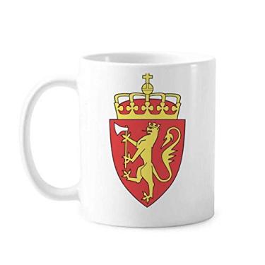 Imagem de Svalbard Caneca com emblema nacional da Europa cerâmica xícara de porcelana de café louça