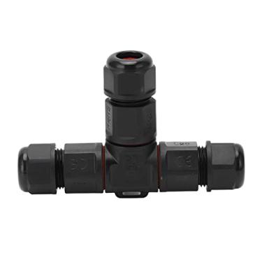 Imagem de Conector de Caixa de Junção de 3 Vias, 380V 25A Proteção IP68 PA66 Borracha à Prova d'água Conector de Cabo de 3 Polos Crimpagem de Parafuso para Cabos de 6 a 12 mm² para Aviação de Barco (TL20-3)
