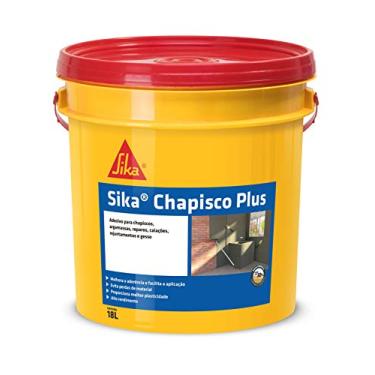Imagem de Sika - Adesivo sintético - Sika Chapisco Plus Branco - Adesivo para cimento - Argamassas, chapisco e gesso - Alta aderência - Balde 18Kg
