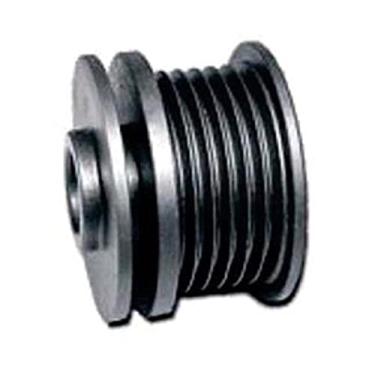 Imagem de Polia Alternador Gol G5 G6 6 Canais Diametro Eixo 16 99 Mm Diametro Total 55 0 Mm Diametro Dentes 49 00. Alojamento Porca 36 0X26 5 Mm Comprimento Total 41 2 Mm