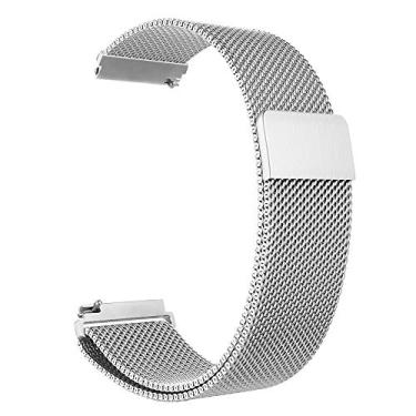 Imagem de Pulseira Magnética 22mm Para Samsung Gear S3 Classic, S3 Frontier, Galaxy Watch 46mm (Prata)