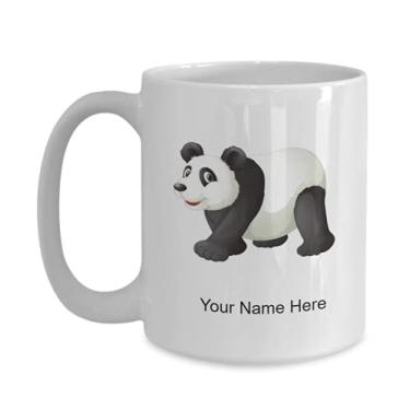 Imagem de Caneca Panda personalizada - Caneca de café para presentes panda ideia para meninos e meninas Amor - Caneca de café de 425 g