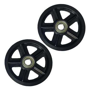 Imagem de OSALADI 2 Unidades Polia Da Porta Do Celeiro Grandes Polias De Rolo Portas De Celeiro Polias De Rolamento Polia Do Rolo Da Porta Do Celeiro Polia Grande Nylon Polia Pendurada Universal