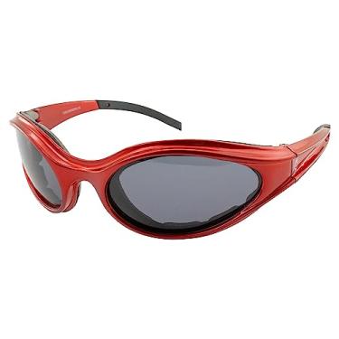 Imagem de Hurricane Cyclone Sport Óculos de equitação acolchoados com espuma ventilada vermelho com lente polarizada fumê