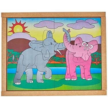 Imagem de Carlu Brinquedos - Quebra-Cabeça, 4+ Anos, 4 Peças , Color Multicolorido, 1280