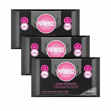 Imagem de 3 Lenço Umedecido Íntimo Bom Prudence Neutraliza Maus Odores