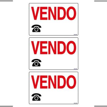 Imagem de Combo 3 Placas De Sinalização Vendo 30x20 Ekomunike - P-13 F9e