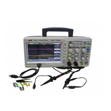 Imagem de Osciloscópio Digital 2 Canais Usb 200Mhz 32 Kpts Taxa Amostragem 500Msa/s Medidor Od-285 Com Certificado Calibração