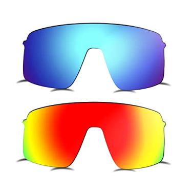 Imagem de Prizo ORL Lentes polarizadas de reposição para óculos de sol Oakley Sutro Lite OO9463-2 conjuntos (vermelho + azul)