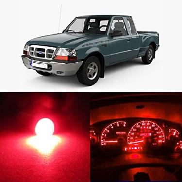 Imagem de WLJH Painel de instrumentos vermelho de alto brilho indicador indicador indicador lâmpada de aviso pacote de luz LED completo para Ford Ranger 1995-2003, pacote com 25