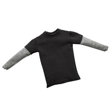 Imagem de VAKUUM Camiseta Escala 1/6 Roupa para 30.5 cm HT PH Masculino Figura de Ação Acessório de Brinquedo Corporal - Vermelho (Cor: Cinza Escuro)