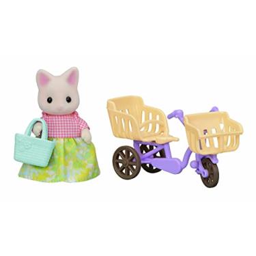 Imagem de Sylvanian Families - 5680 Conjunto Passeio de Bicicleta - Mamãe Gato Primavera, Multicolor