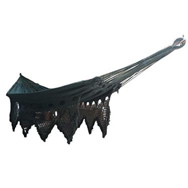 Imagem de Rede Dormir Casal Luxo KingSize 100% Algodão Safira Verde Lodo