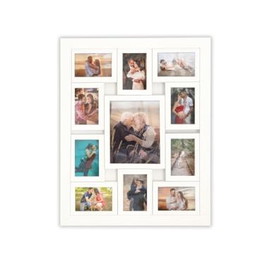 Imagem de Painel Quadro Multifotos 11 Fotos Branco Com Vidro