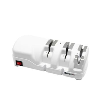 Imagem de Sharpeak 198H-SPK Afiador de Facas Elétrico Profissional com 3 Estágios Versáteis, Rodas de Diamante Monocristalino, Proteção contra Superaquecimento, Motor Ultrassilencioso, Afiação Rápida para Facas