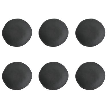 Imagem de Conjunto de Pratos Fundos 06 Peças Orgânico Preto Matte Porto Brasil