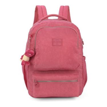 Imagem de Mochila Juvenil Notebook Crinkle Up4You Luxcel MJ48985UP, Vermelho