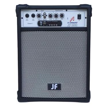 Imagem de Caixa De Som Amplificada Violão Guitarra Microfone Preta - Jf Conquest