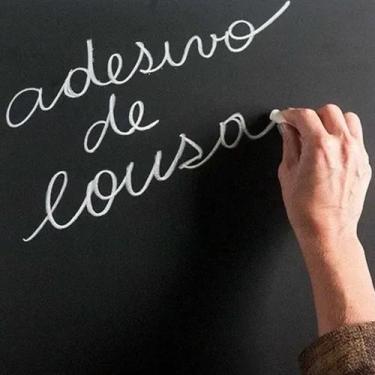 Imagem de Adesivo Lousa Quadro Negro Preto Fosco 5m X 50cm - PAPELEPAREDE