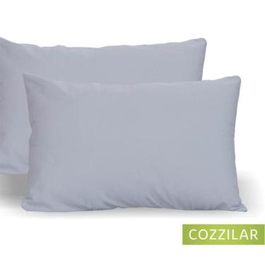 Imagem de Kit 10 Fronha Avulsa Malha Liso 100% Algodão - Cozzilar,  Cinza