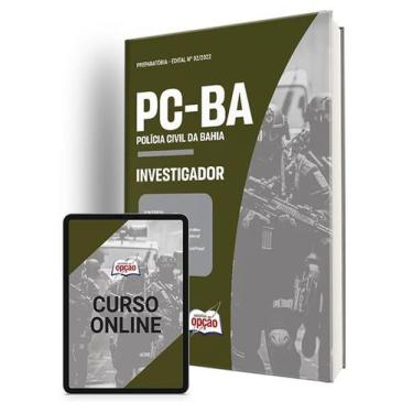 Imagem de Apostila PC-BA 2024 - Investigador - Apostilas Opção