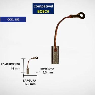 Imagem de Escova De Carvao P/ Esmerilhadeira Bosch 1327 C152g - carbonpecas
