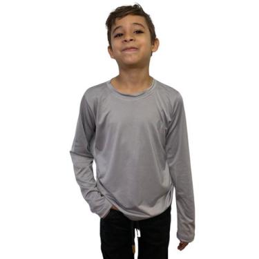Imagem de Camiseta Térmica Infantil Juvenil Microfibra Proteção UV 50 FPS - GIP,