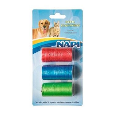 Imagem de Refil Napi Cata Caca com Três Rolos Plásticos para Cães e Gatos