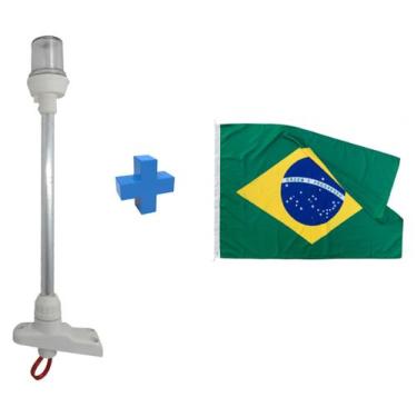 Imagem de Luz Navegação Mastro Strobo e Alcançado Branco Bandeira - Noster Náuti