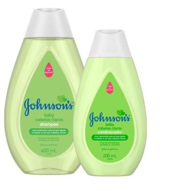 Imagem de Kit Johnson's Baby Cabelos Claros - Shampoo 400ml + Condicionador 200m