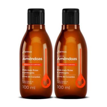 Imagem de Kit 2 Óleo de Amêndoas Farmax Hidratação Corporal 100ml
