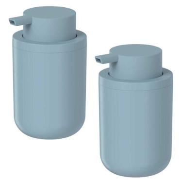 Imagem de 2x Porta Sabonete Liquido de Pia Banheiro 300ml OU Bold Azul