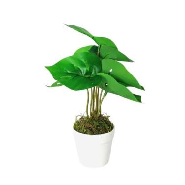 Imagem de Arranjo de Planta Artificial em Vaso de Plástico - Melhores Ofertas , 