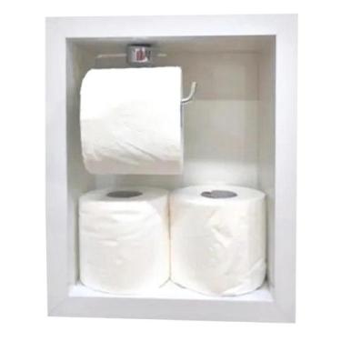 Imagem de Nicho Papeleira Porta Papel de Embutir Porcelanato Para Banheiro - PHZ