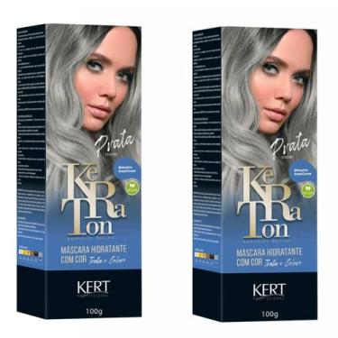 Imagem de Kit 3 Keraton Tonalizante Banho De Brilho Prata - Kert