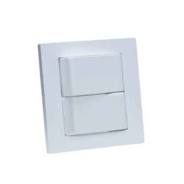Imagem de Espelho de Tomada Duplo Reto com 2 Interruptores Branco - CONNECT CAIX