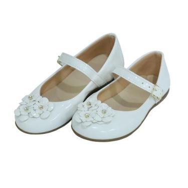 Imagem de Sapatilha Infantil Menina Sapato Boneca  Confortável Brilho Laço Stras