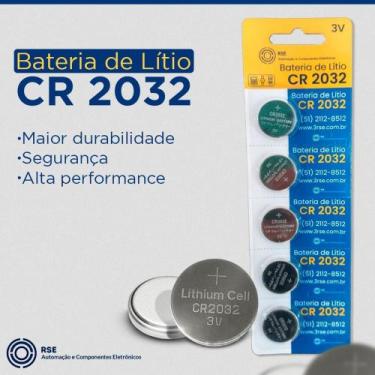 Imagem de Kit de baterias cr2032 com 5 unidades - RSE