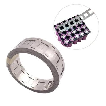 Imagem de VIPAKE Tira niquelada 2p 0,15 x 27 x 20,2 mm tiras de níquel para soldagem de bateria 18650 kit de revestimento de níquel diy 18650 pacotes de bateria por soldador por ponto (espaçamento 20,2 mm) 9,8