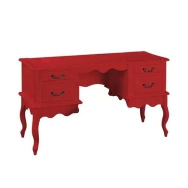 Imagem de Penteadeira/Escrivaninha com 2+2 Gavetas - Pés Luiz XV- Tommy Design -